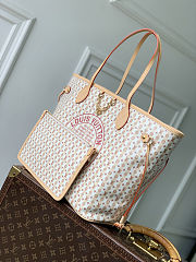 Louis Vuitton Neverfull MM Stamp Nude Rose 47x28x14cm - 3
