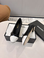 Chanel Ballerina Black White Flat - 4