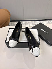 Chanel Ballerina Black White Flat - 2
