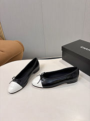 Chanel Ballerina Black White Flat - 3