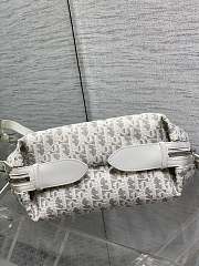 Dior Small D-Journey Bag Latte Gray 25.5x14.5x14cm - 4