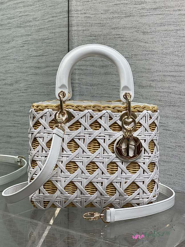 Dior Lady Wicker Cannage White 24cm - 1