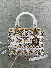 Dior Lady Wicker Cannage White 24cm - 1