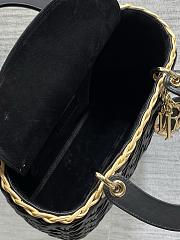 Dior Lady Wicker Cannage Black 24cm - 5