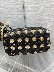 Dior Lady Wicker Cannage Black 24cm - 4
