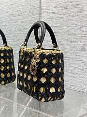 Dior Lady Wicker Cannage Black 24cm - 3