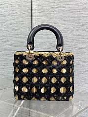 Dior Lady Wicker Cannage Black 24cm - 2