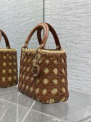 Dior Lady Wicker Cannage Brown 24cm - 5
