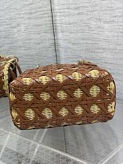 Dior Lady Wicker Cannage Brown 24cm - 4