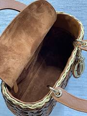 Dior Lady Wicker Cannage Brown 24cm - 2