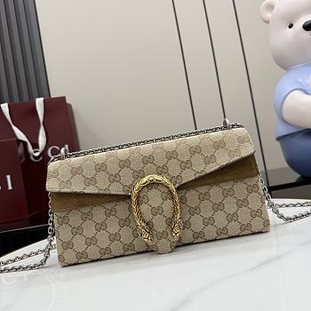 Gucci Dionysus medium shoulder bag dark brown 28x14x7cm