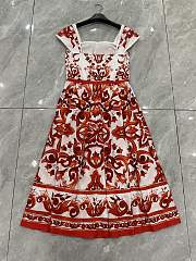 DG Majolica-print poplin dress - 2