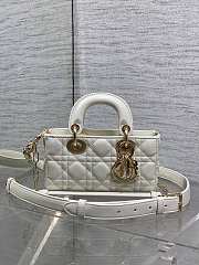 Dior Mini Lady D-Joy Bag Latte Lambskin 19x10.5x5.5cm - 1