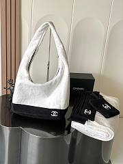 Chanel Beachwear Set Cotton White Black 45x60x20cm - 3