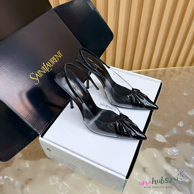 YSL Chica 115 PVC and leather pumps Black - 1