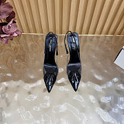 YSL Chica 115 PVC and leather pumps Black - 4