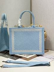 Dior Medium Book Tote With Strap In Blue 36x27x16cm - 2