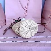 Miu Miu Raffia Crochet Pouch 22.5x14x14cm  - 5