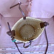 Miu Miu Raffia Crochet Pouch 22.5x14x14cm  - 4