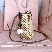 Miu Miu Raffia Crochet Pouch 22.5x14x14cm  - 3