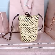 Miu Miu Raffia Crochet Pouch 22.5x14x14cm  - 2