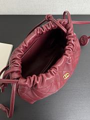Chanel Clutch Strap Lambskin Burgundy 18x12x5cm - Unahubs - 5