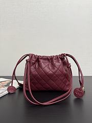 Chanel Clutch Strap Lambskin Burgundy 18x12x5cm - Unahubs - 4