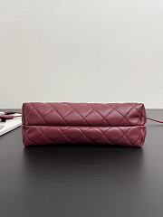 Chanel Clutch Strap Lambskin Burgundy 18x12x5cm - Unahubs - 2