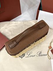 Loro Piana Extra pocket L19 Bag Brown 19x7x12cm - 5
