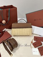 Loro Piana Extra pocket L19 Bag Brown 19x7x12cm - 2