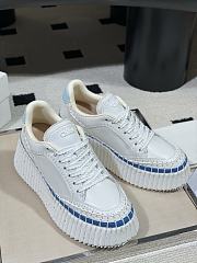 Chloe Nama wedge sneaker white blue - 1