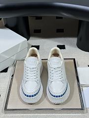 Chloe Nama wedge sneaker white blue - 2
