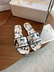 Dior Dioriviera Dway Slide Blue and White  - 1