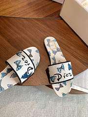 Dior Dioriviera Dway Slide Blue and White  - 3