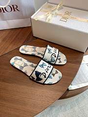 Dior Dioriviera Dway Slide Blue and White  - 2