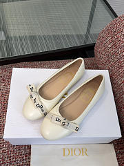 Dior J'Adior Ballet Flat White Lambskin - 1