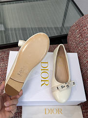 Dior J'Adior Ballet Flat White Lambskin - 4