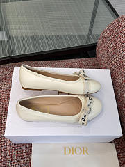 Dior J'Adior Ballet Flat White Lambskin - 2
