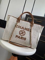 Chanel 26 Shopping Tote Canvas Camel 38cm - 1