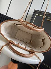 Chanel 26 Shopping Tote Canvas Camel 38cm - 5