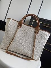 Chanel 26 Shopping Tote Canvas Camel 38cm - 3