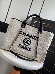 Chanel 26 Shopping Tote Canvas Black 38cm - 1