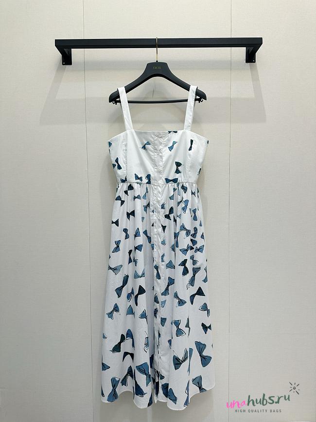 Dior Dioriviera Mid-Length Belted Dress White - 1