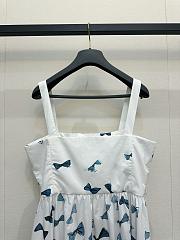 Dior Dioriviera Mid-Length Belted Dress White - 3
