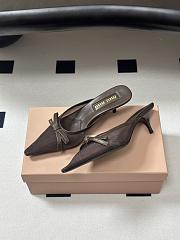 Miu Miu Mesh fabric mules 4.5cm - 4