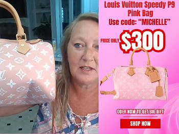 Louis Vuitton Speedy P9 Pink Bag 25x15x15cm