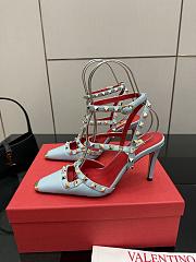 Valentino blue high heel 9cm - 4