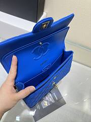 Chanel flap bag bright blue 25cm - 6