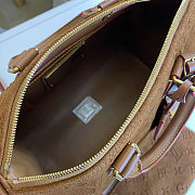 Louis Vuitton Speedy P9 Bandoulière 30 brown suede 32x22.5x18cm - 4