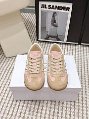 Dior Ribbon Sneaker Pink and Beige Suede Calfskin - 3